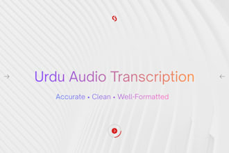 transcribe urdu audio lectures