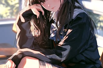 draw a custom anime character illustration