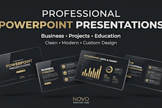 create professional powerpoint presentations for projects or businesses