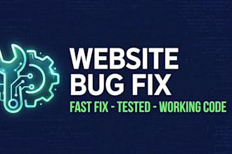 fix website bug or error