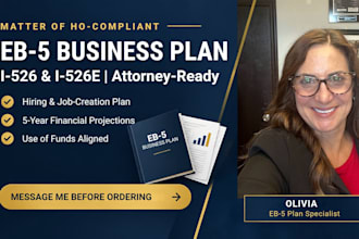write matter of ho compliant eb 5 visa business plan for i526, i526e