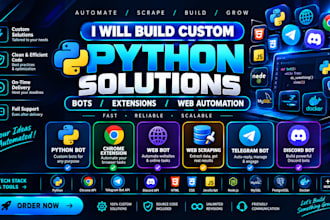 automate website,python bot,web scraping,ai telegram bot, discord bot,web bot