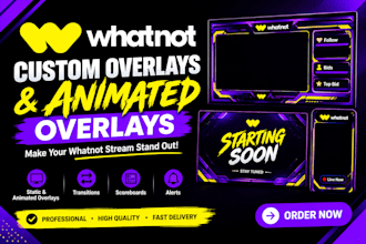design custom whatnot scoreboard overlays for card breaks and obs