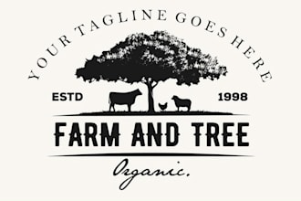 do eco friendly landscape and lawn care service logo design for your