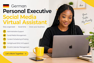 be your german personal executive social media virtual assistant deutsch ghl VA