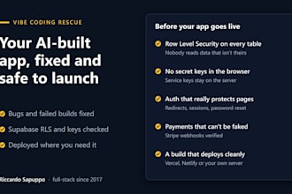 fix, secure and deploy your lovable, bolt, replit or base44 app