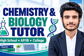 be your expert online chemistry and biology tutor