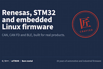 develop esp32 or stm32 ble firmware for your iot device