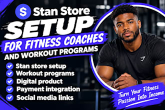 stan store setup for fitness coaches and workout programs