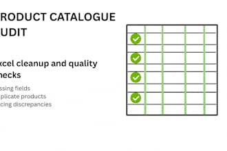 audit and clean your ecommerce product catalogue in excel