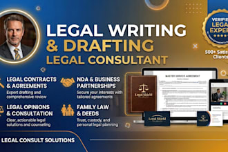 draft professional contracts and legal agreements as an advocate