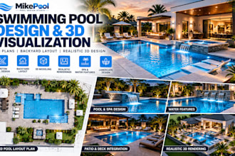 design swimming pool plans, backyard pool layout and 3d pool design