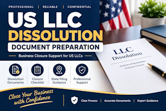 prepare US llc dissolution documents and closure checklist
