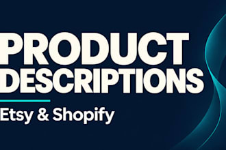 write compelling product descriptions for etsy and shopify