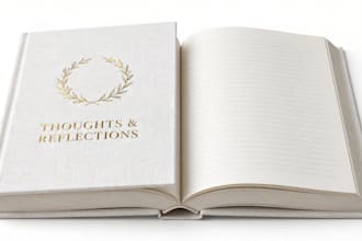 design a luxury KDP journal book cover and interior