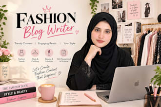 professional fashion writer for blogs and articles
