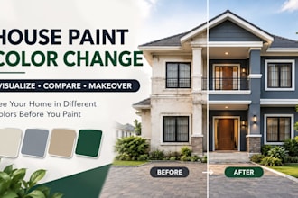 change house paint color, paint visualizing, house makeover