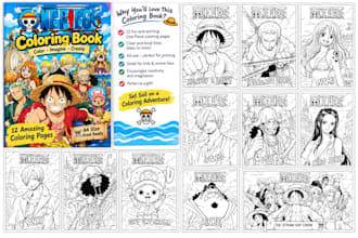provide a complete anime coloring book PDF