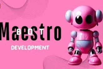 build auto solana trading bot, maestro bot, unibot, telegram crypto bot