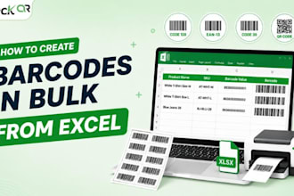 create barcode and qr code labels from excel for printing