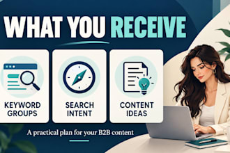 research SEO keywords and create a content plan for your b2b website