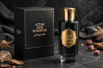 design luxury arabic perfume attar oud