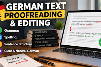 proofread and edit your german text