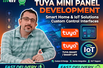 build tuya iot mini panels, custom app components, and wifi hardware setup