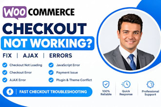 fix woocommerce checkout not working plugin conflict databased error ajax errors
