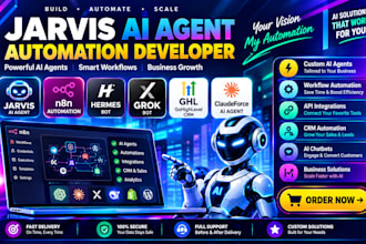 develop jarvis ai agent automation developer n8n hermes grok bot ghl claudeforce