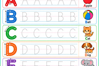 design fun and educational worksheets for kids