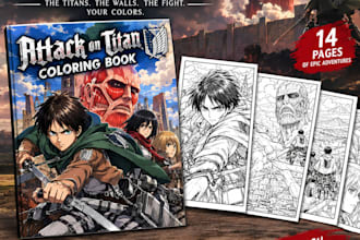 provide a complete anime coloring book PDF