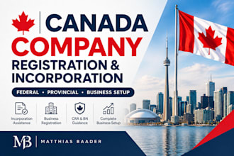 register and incorporate your company in canada federal or provincial