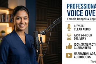 be your professional hindi female voice over artist