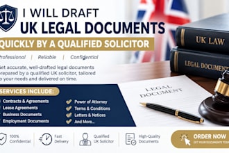 draft uk legal documents quickly by a qualified solicitor