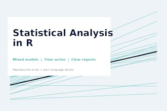 run your statistical analysis in r
