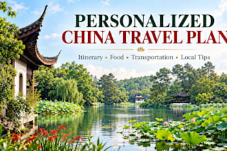 create a personalized china travel itinerary