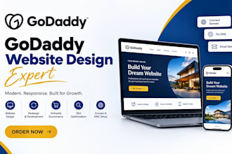 design, redesign, develop godaddy website, godaddy ecommerce SEO, godaddy expert