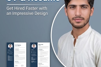 create professional cv and resume