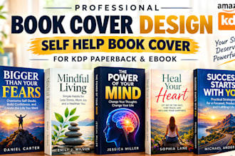 design book cover and self help book cover ebook cover for KDP