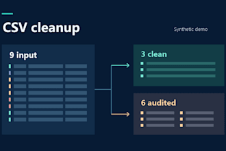 automate CSV data cleaning with a reusable python script