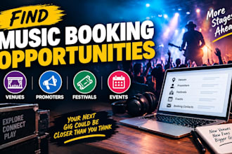 find music venues, promoters and booking opportunities for artists