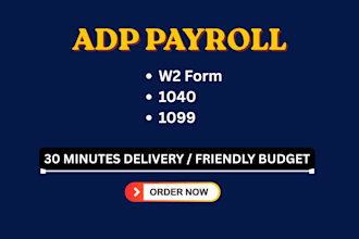do stubs , adp and w2 for you and your employee