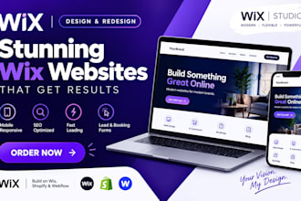 redesign wix website, build wix studio website, wix website redesign, fix wix