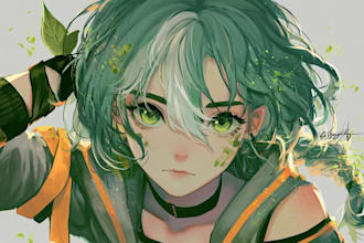 do a anime character