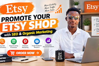 promote your etsy shop with SEO and organic marketing