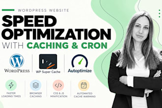 optimize wordpress website speed with caching and cron automation