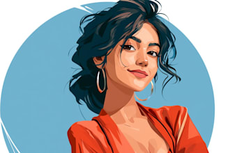draw professional custom vector character art