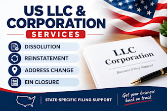 do llc dissolution reinstate llc change llc address close ein and corporation