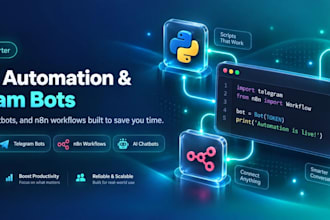 build a python automation script or telegram bot